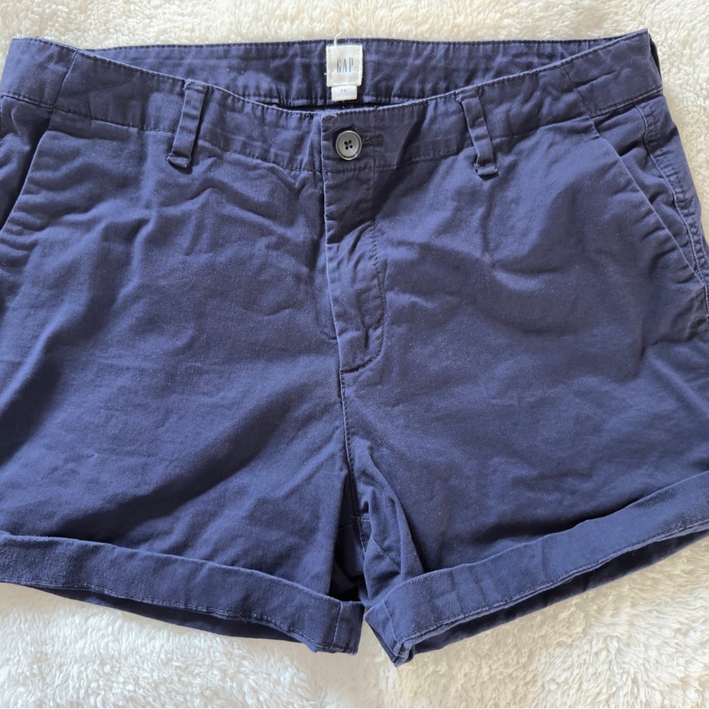 GAP Dark Navy Cotton Bermuda Shorts